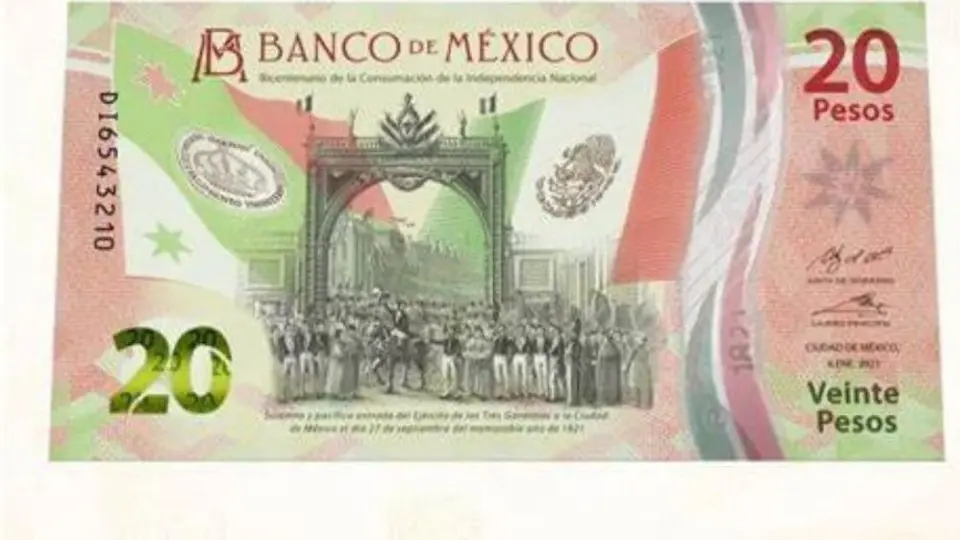 Nuevo billete de 20 pesos, reconocido como el mejor de América Latina