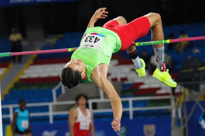 Erick Portillo, segundo en la Final de salto de altura en la Orlen Cup en Polonia