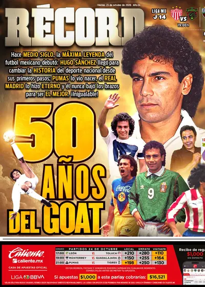 Portada RÉCORD 23 de Octubre de 2026
