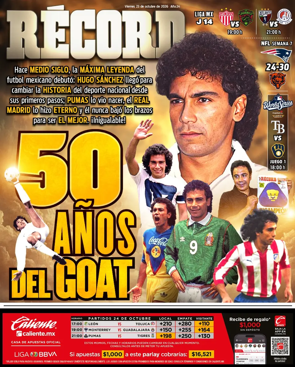 Portada RÉCORD 23 de Octubre de 2026