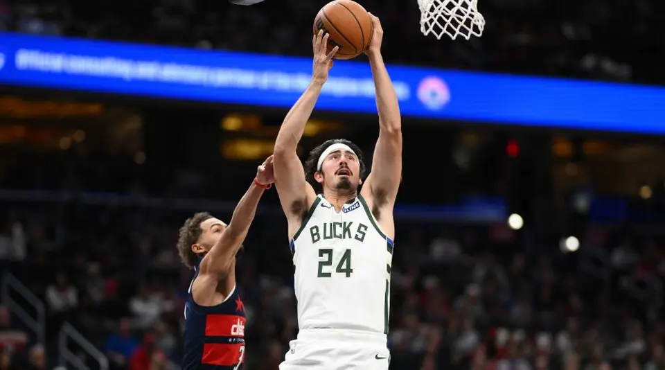 Jaime Jáquez Jr. brilló con 22 puntos en derrota de los Bucks ante Washington | AP