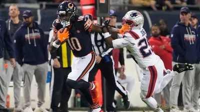 El espectáculo de Luther Burden III en la victoria de Chicago ante los Patriots