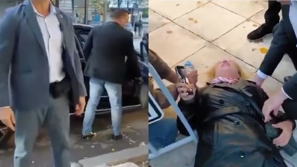 VIDEO: Escolta derriba a reportera cuando intentaba entrevistar a ministra