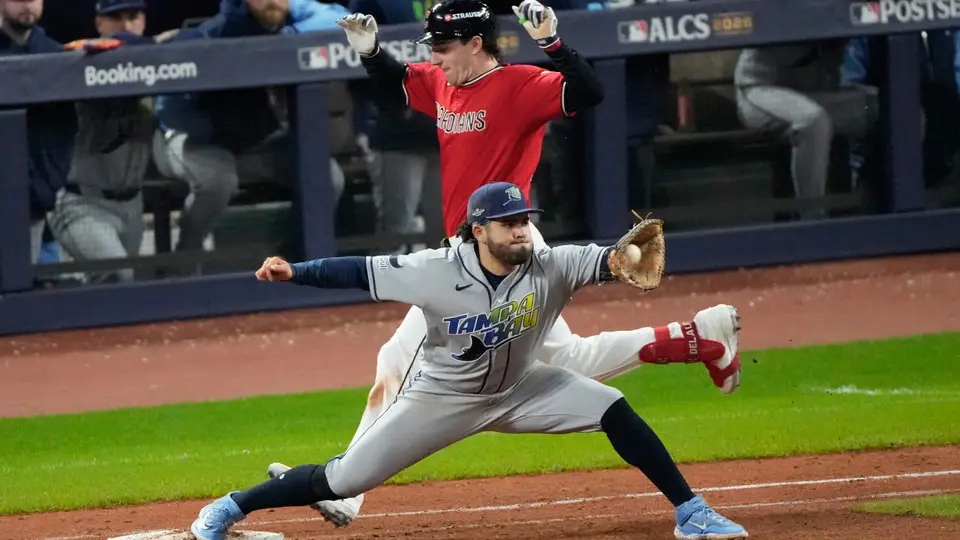 Jonathan Aranda con los Tampa Bay Rays ante los Cleveland Guardians | AP