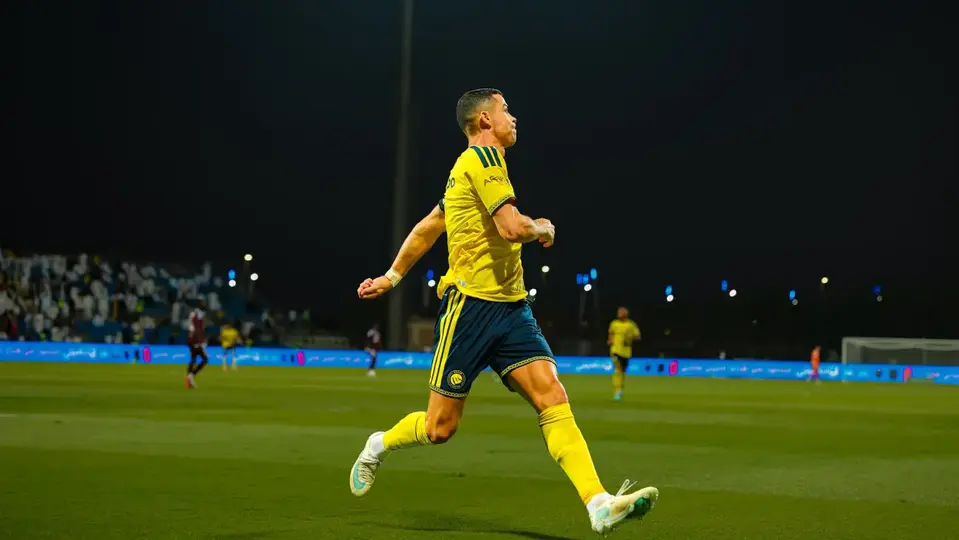 Cristiano Ronaldo, jugador del Al Nassr, en festejo de gol | @AlNassrFC_EN