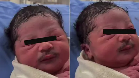 Bebé con bigote se vuelve viral: ¿el video es real o fue creado con IA?