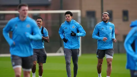 Newcastle entrenando para el Juego de Vuelta | AP
