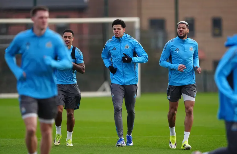 Newcastle entrenando para el Juego de Vuelta | AP