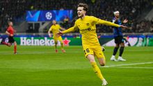 Håkon Evjen celebra su gol ante Inter en los Playoffs de la Champions League | AP