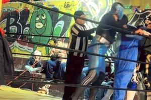 Kariz La Momia y Diluvio Negro Jr. protagonizan inesperada pelea en un evento independiente