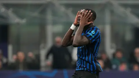 Marcus Thuram se lamenta tras una falla en el partido contra Bodo/Glimt | AP