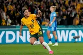Sam Kerr con la Selección de Australia en la Semifinal de la Copa Mundial 2023 | AP