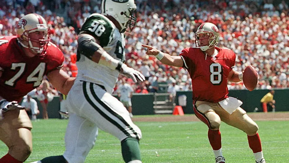 Steve Young con los San Francisco 49ers | AFP