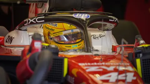 Lewis Hamilton en la pretemporada en Bahréin | AP