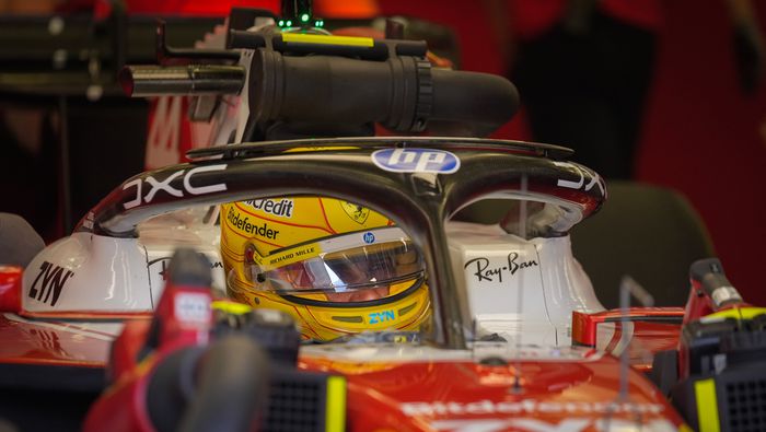 Lewis Hamilton en la pretemporada en Bahréin | AP