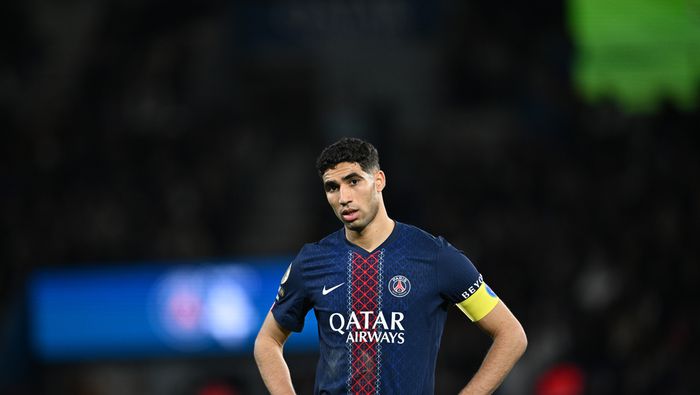 Hakimi durante el partido de PSG en la Ligue 1 | AP