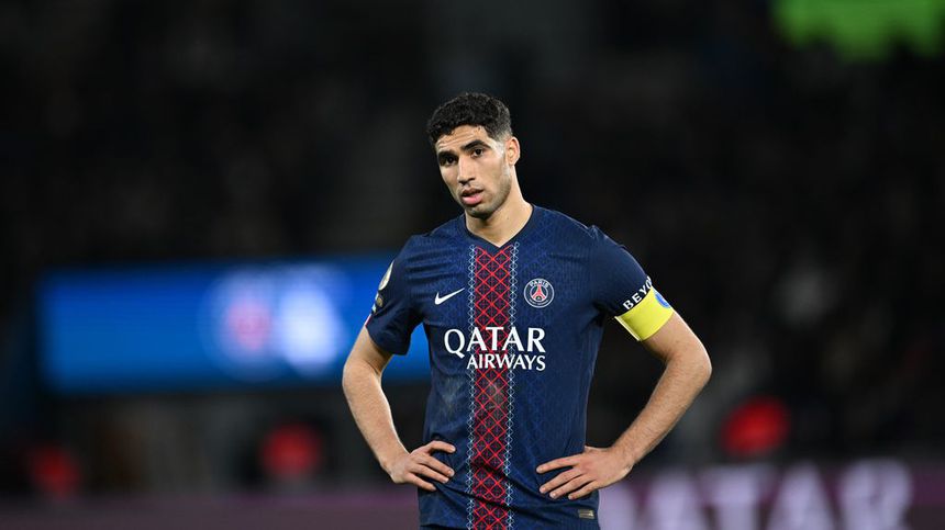 Hakimi durante el partido de PSG en la Ligue 1 | AP