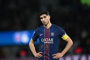 Hakimi durante el partido de PSG en la Ligue 1 | AP