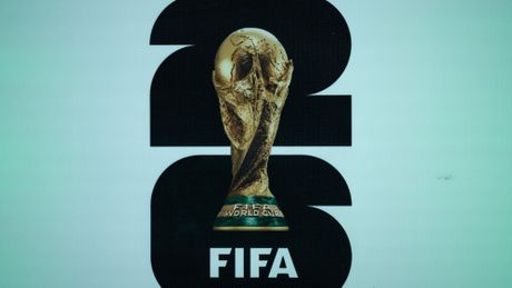 Logo de la Copa Mundial 2026 durante la presentación de la marca en Monterrey | MEXSPORT