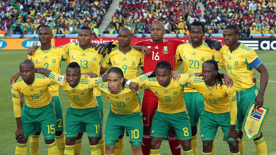 La Selección de Sudáfrica previo a su partido contra México en la Copa Mundial 2010 | MEXSPORT
