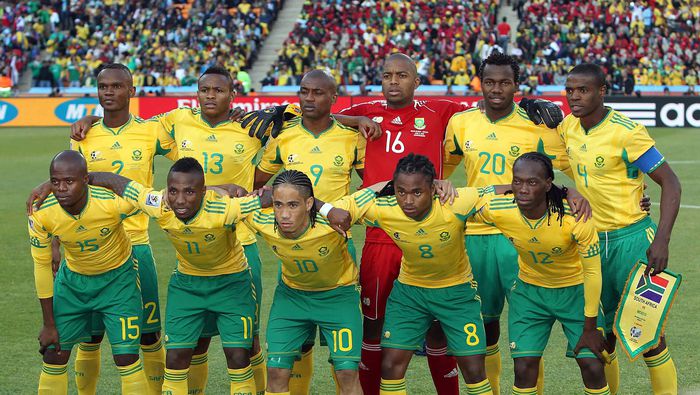 La Selección de Sudáfrica previo a su partido contra México en la Copa Mundial 2010 | MEXSPORT