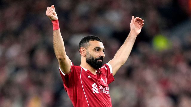 Salah festeja en un partido del Liverpool | AP