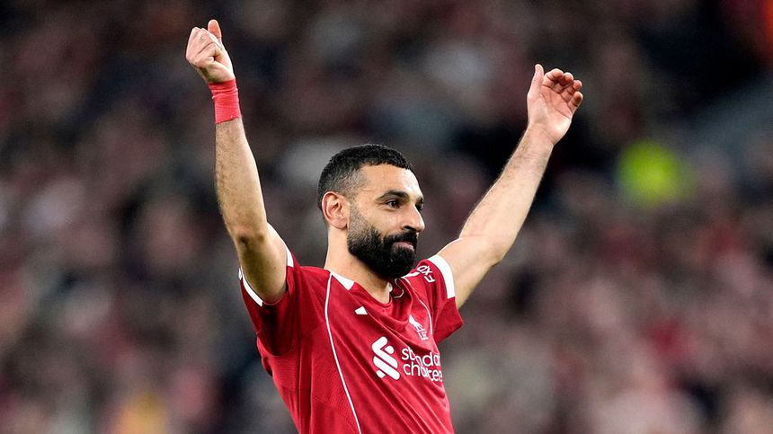 Salah festeja en un partido del Liverpool | AP