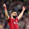 Salah festeja en un partido del Liverpool | AP