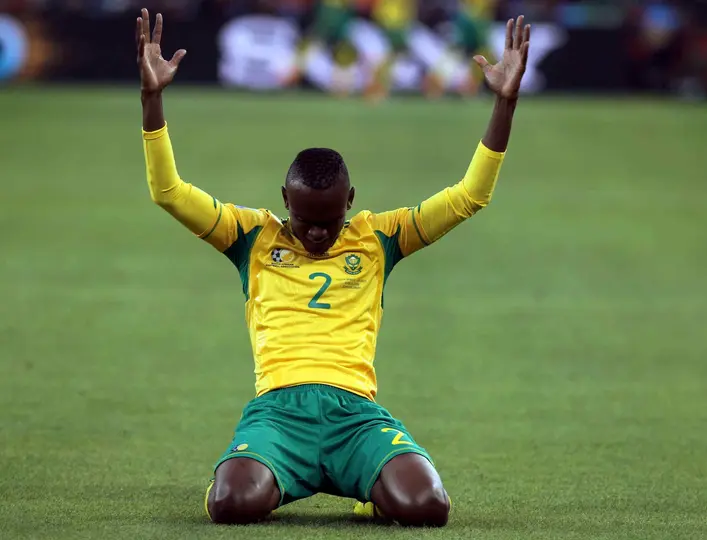 Siboniso Gaxa con la Selección de Sudáfrica en la Copa del Mundo 2010 | MEXSPORT