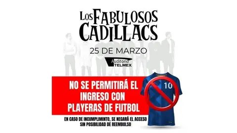 La publicación sobre la prohibición fue eliminada horas después./ X @AuditorioTelmex