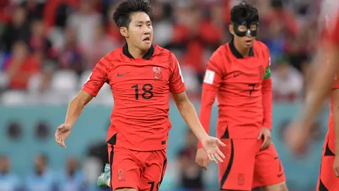 Lee Kangin en el partido de Corea del Sur ante Ghana en la Copa Mundial Qatar 2022 | MEXSPORT