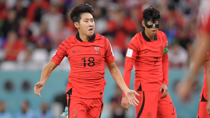 Lee Kangin en el partido de Corea del Sur ante Ghana en la Copa Mundial Qatar 2022 | MEXSPORT