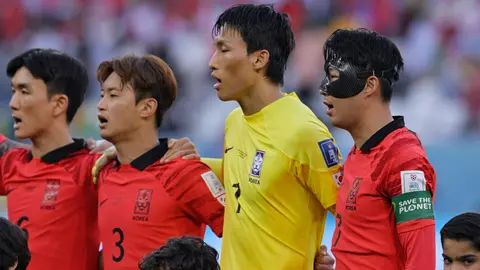 Jugadores de Corea del Sur previo a su partido en la Copa Mundial Qatar 2022 | MEXSPORT