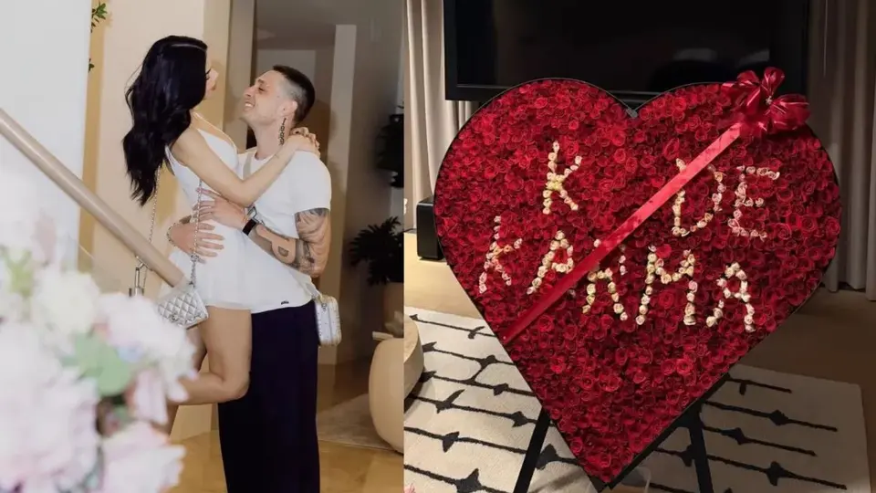 Los detalles del cantante a su amada dicen que su relación va por buen camino / Redes Sociales