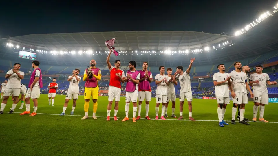 Iraq previo a un partido l X: @IraqNT_EN