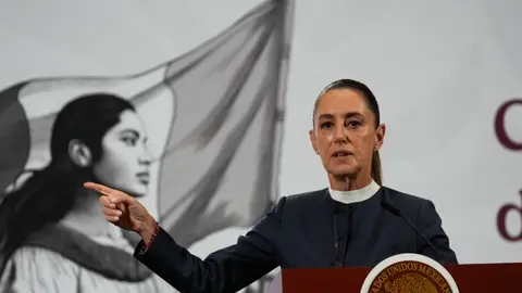 Sheinbaum expresó solidaridad con Colosio Riojas, pero descartó conceder el perdón legal./ AP