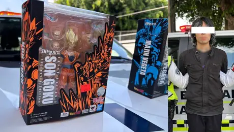 ¡Se robaron a Gokú! Joven es detenido con figuras de colección de Dragon Ball valuadas en 20 mil pesos