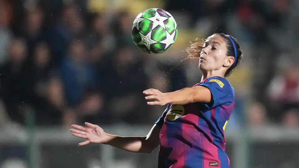 Aitana Bonmatí en acción con Barcelona durante la Fase de Grupos de la Champions League | AP
