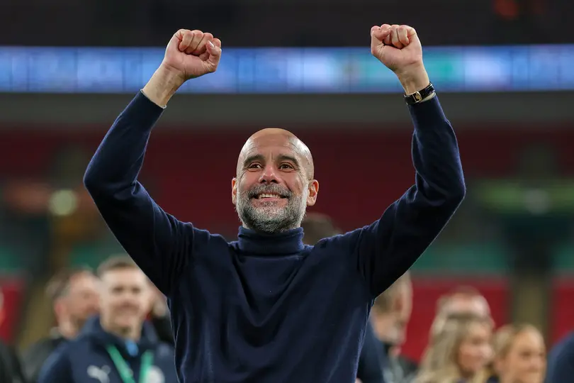 Pep Guardiola celebrando l AP