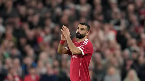 Salah en un partido del Liverpool | AP