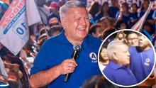 VIDEO: Candidato presidencial en Perú recibe "huevazo" en pleno evento