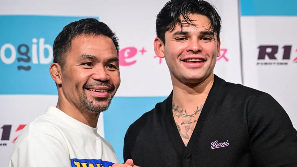 Ryan García junto a Manny Paquiao l Grosby Group