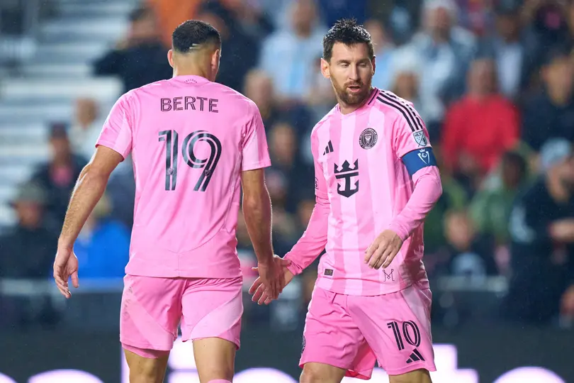 Germán Berterame con Lionel Messi en Inter Miami | MEXSPORT