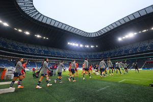 Jugadoras de Rayadas de Monterrey previo a un partido de la Liga MX Femenil | IMAGO 7