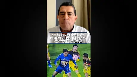 César Ramos tenía que revisar un posible penal a favor de América