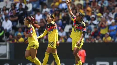 Jugadoras de América en celebración en el Clausura 2026 de la Liga MX Femenil | IMAGO 7