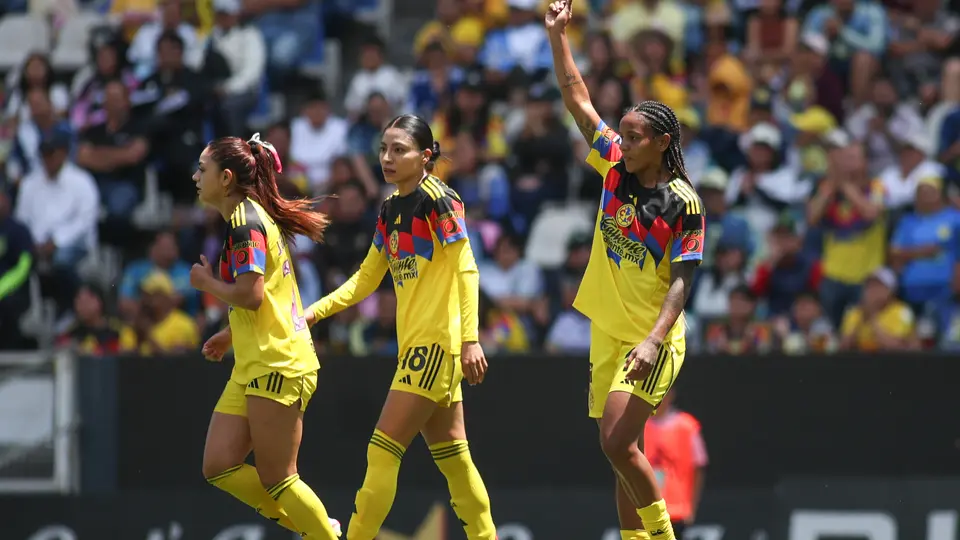 Jugadoras de América en celebración en el Clausura 2026 de la Liga MX Femenil | IMAGO 7