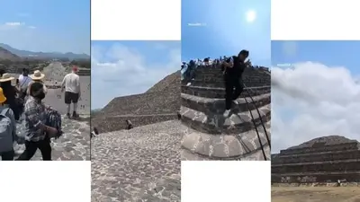 Video 360 grados en Teotihuacán muestra cómo se preparó el ataque armado del 20 de abril