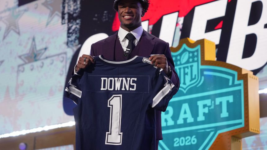 Caleb Downs elegido por los Cowboys en el Draft 2026 de la NFL | AP