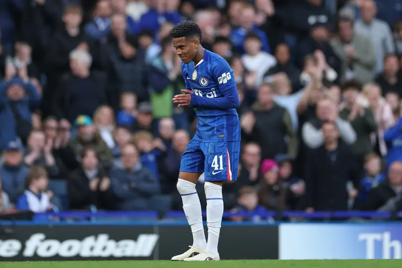 Estevao en un partido del Chelsea | AP